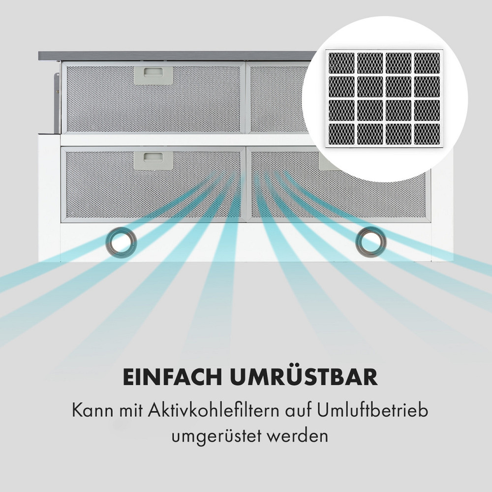 Вытяжка с плоским экраном Mariana 90, вытяжка 500 м³/ч, светодиодная, белая, 90 см (Германия, читать описание) Ровно - изображение 6