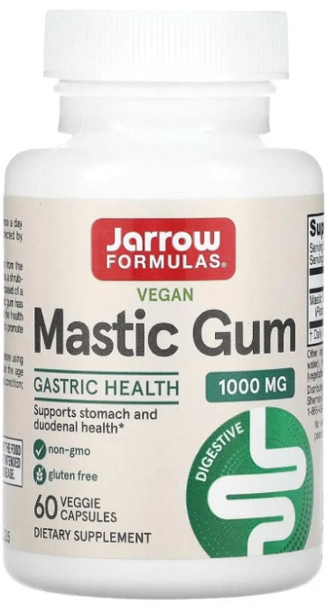 Смола мастикового дерева Jarrow Formulas Mastic Gum 500 мг 60 вег капс Киев - изображение 1
