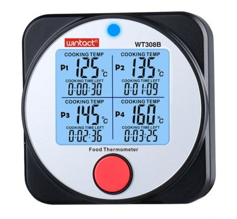 Термометр пищевой электронный 4-х канальный Bluetooth, -40-300°C WINTACT WT308B Чернигов - изображение 5