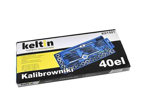 Набір мітчиків і плашок "Keltin" M3-M12, к-т 40 шт. Стрий