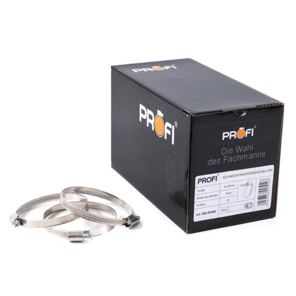 Хомути Profi 60-80/W2, 9мм, 25шт Київ - фото 1