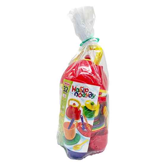 Дитячий ігровий набір посуду 70637(Multikolor) мультиколір 32 предмета, паяний пакет Вінниця