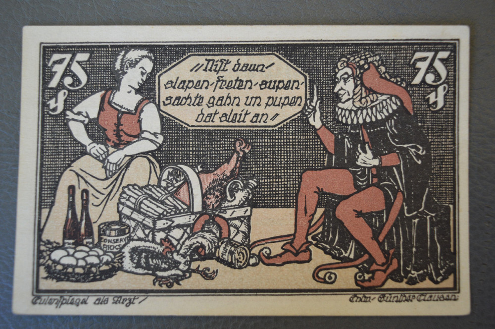 Німеччина. Нотгельд. 75 Pf ( 10 ) Полтава - фото 1