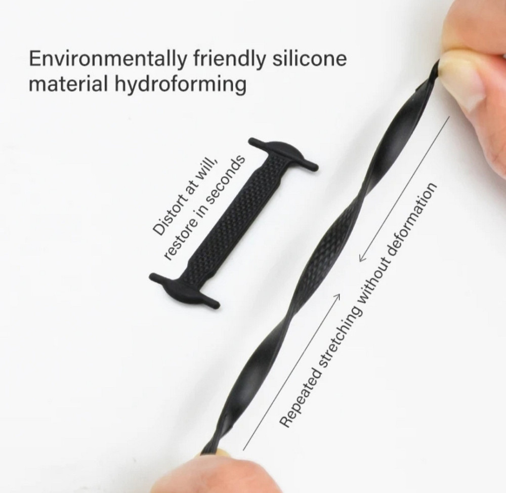 Шнурки силиконовые ленивые 12 шт Смела - изображение 14