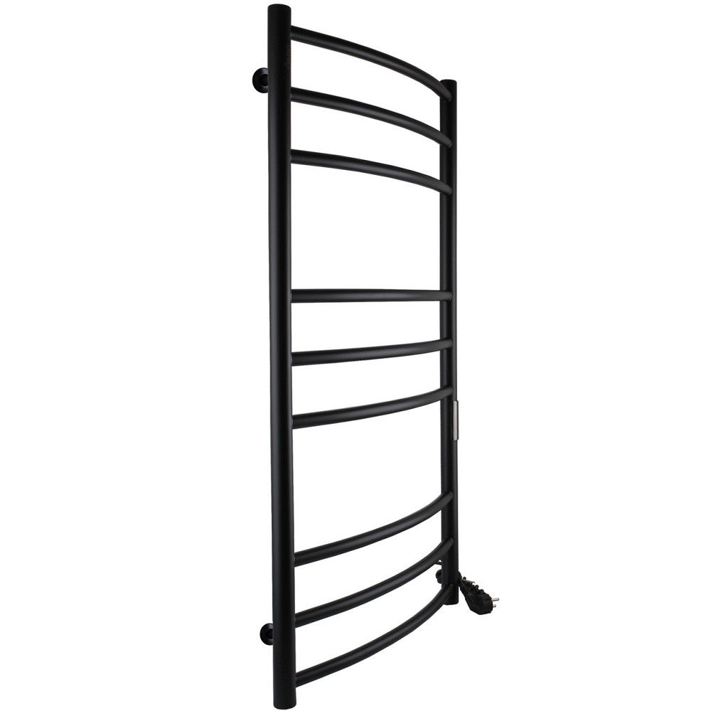 Сушарка для рушників UNIO LDE ЕU 1000-500-9 BLK Драбинка Дуга Еліт електро чорний Київ - фото 3