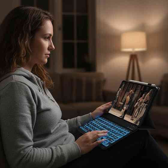 Чехол с клавиатурой и подсветкой для Lenovo Tab M11 11 дюймов 2024 (TB330FU/TB330XU) Днепр