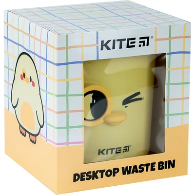 Корзина для бумаг Kite Настольный контейнер для мусора, желтый (K24-011-2) Винница - изображение 5