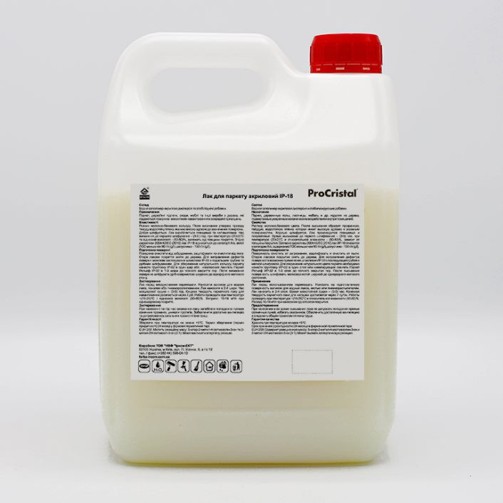 Лак паркетний ProCristal Ircom IР-16 шовковисто-матовий безбарвний 2,5 л Киев - изображение 2