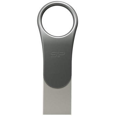 USB флеш накопичувач Silicon Power 128 GB DriveMobile C80 USB 3.1 + Type-C Silver (SP128GBUC3C80V1S) Вінниця - фото 1