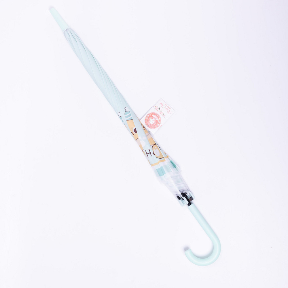 Дитячий зонт-трость полуавтомат м'ятного кольору Київ - фото 4