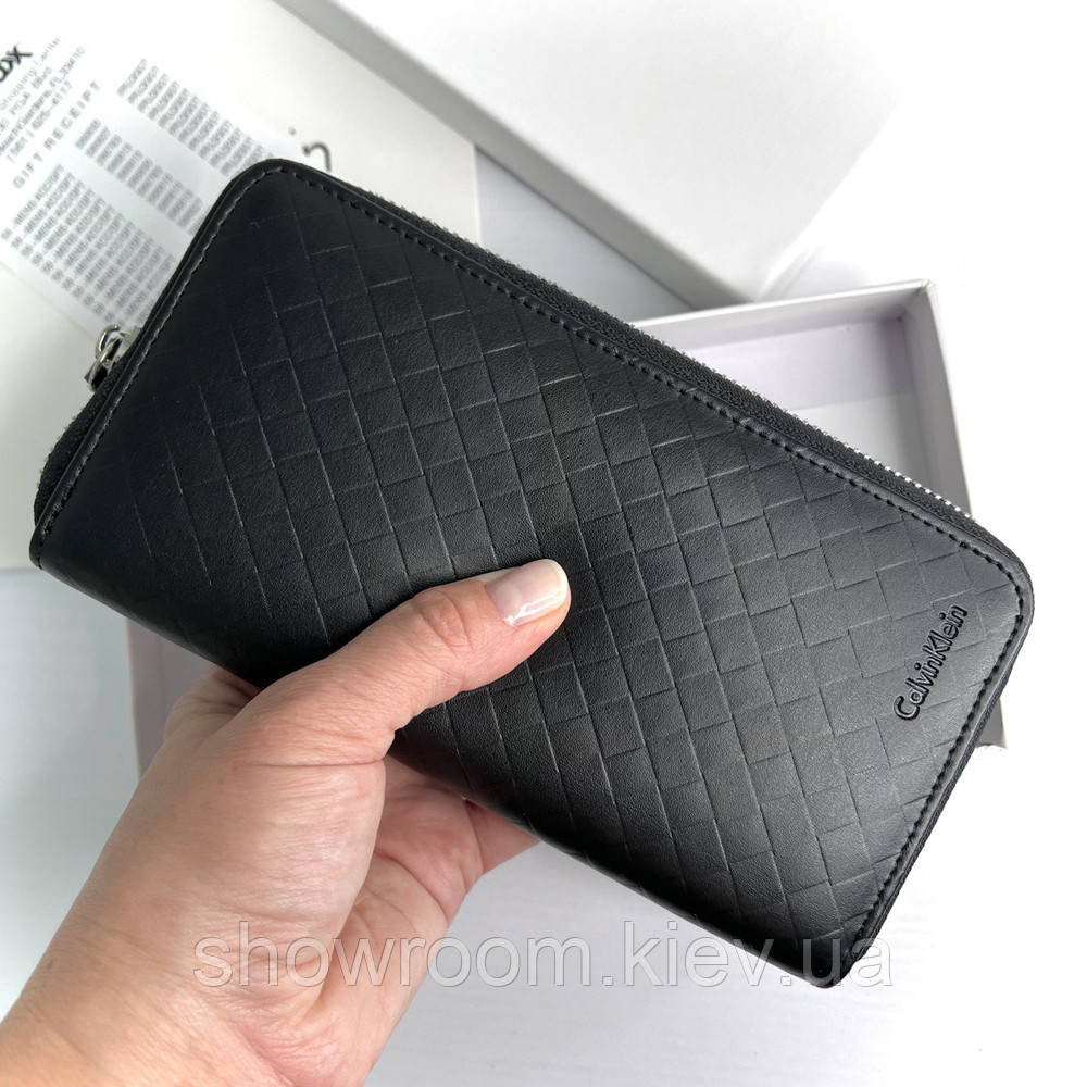 Мужской кожаный кошелек на молнии (1302-4) Киев - изображение 7