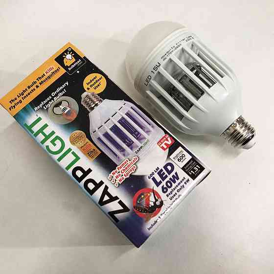 Світлодіодна лампа для комах Zapp Light, електрична пастка для комах, протимоскітна лампа від комарів UY-14 Івано-Франківськ