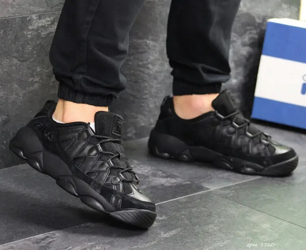 Кросівки FILA Чорні Чоловічі Шкіряні Філа Замшеві (розміри: 41,42,43,44,45) Відео Огляд Дніпро - фото 2