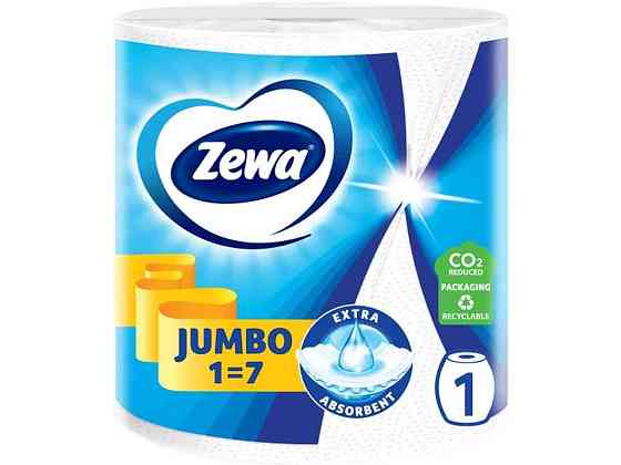 Рушники паперові 1рул Jumbo 325 відривів ТМ Zewa   Solmir Київ