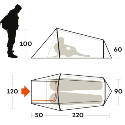 Палатка Ferrino Sling 2 Blue (99108NBB) (929756) Винница - изображение 3