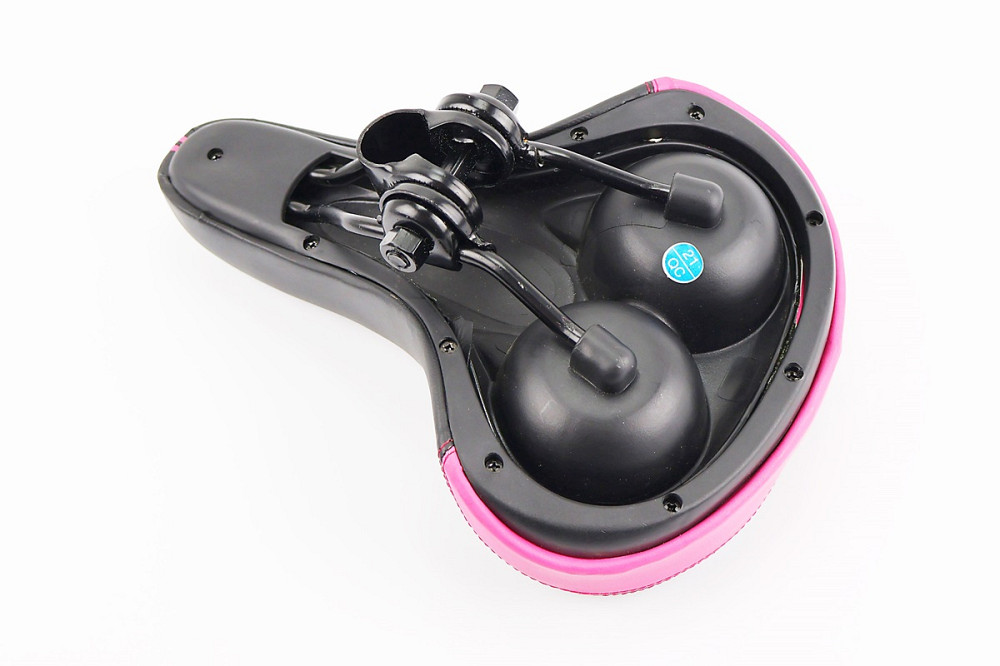 Сидіння MTB 250x180мм, чорно-рожеве VD850B Київ - фото 2