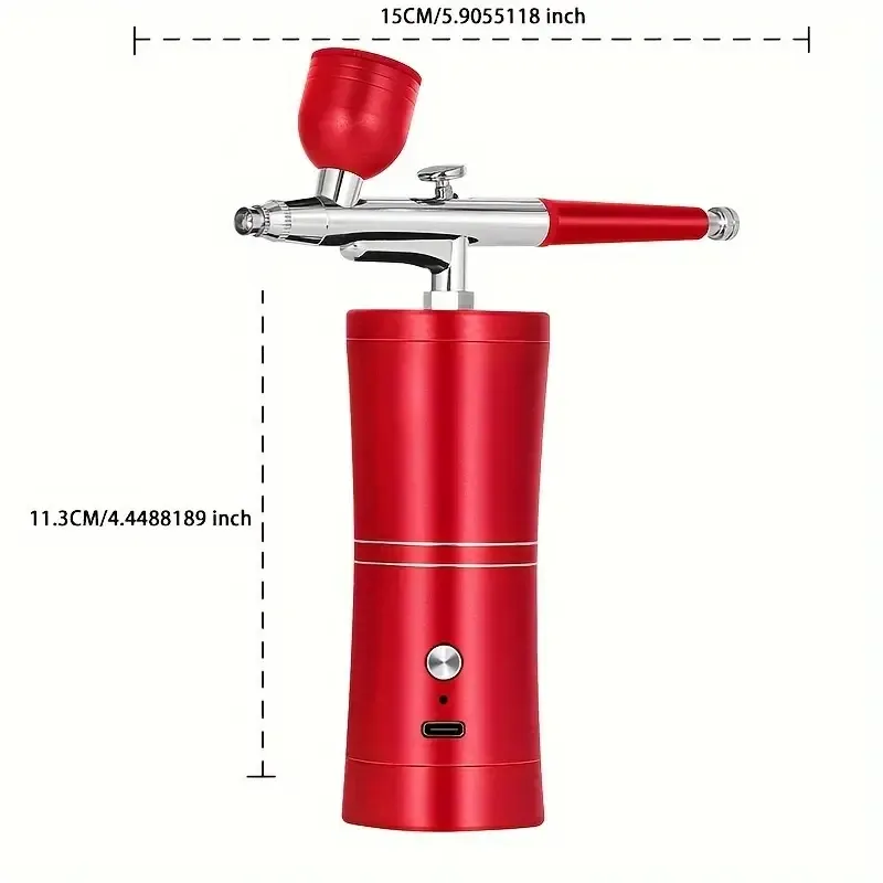 Портативний аерограф для манікюру, тату, випічки та авто Київ - фото 15