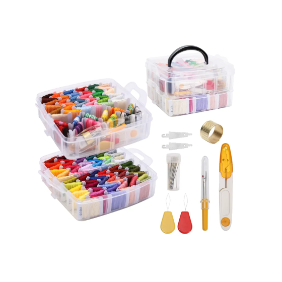 Набір аксесуарів для вишивання в пластиковому контейнері, набір №3 Кам'янець-Подільський