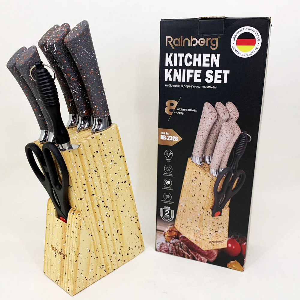 Кухонный нож из нержавеющей стали металлический, Универсальный набор ножей, Набор ножей для новой кухни JD-82 Львов - изображение 2