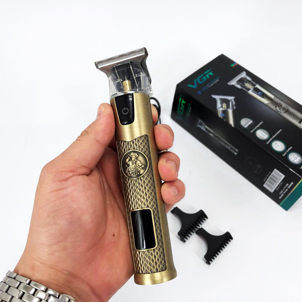 Практична машинка для стрижки волосся VGR V-983, Перукарські машинки професійні, Тример для скронь AF-70 Львів - фото 3