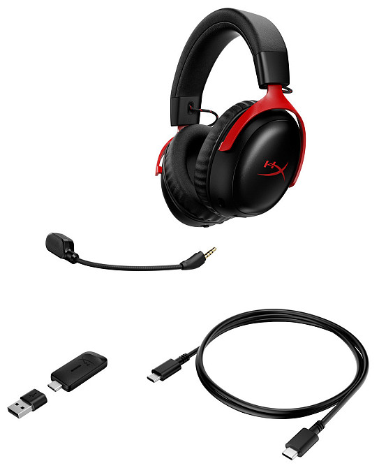 Гарнітура HyperX Cloud III S Black/Red (A59Z0AA) ( чорний, червоний ) Харків - фото 7