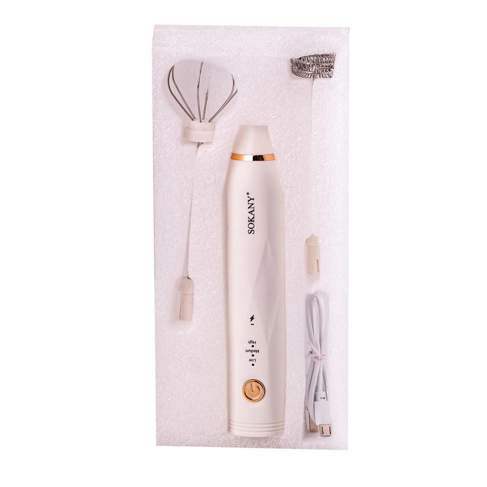 Капучинатор Sokany SK-1772 бездротовий Білий Київ - фото 1