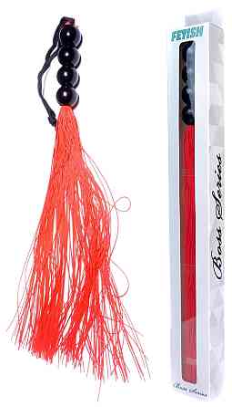 Силиконовый флогер ( длина 37 см ) Fetish Boss Series - Silicone Whip Red 14