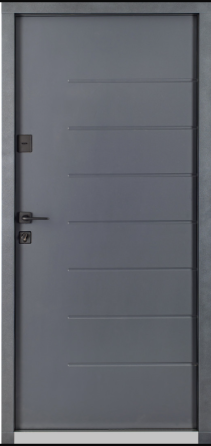 Дверь входная Гермес Хьюстон 030 RAL 137 / ПВХ Антрацит 960х2050 мм Киев