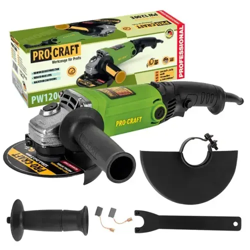 Болгарка кутова шліфувальна Procraft 860 Вт,Болгарка мережева 125 круг,Болгарка з регульованою швидкістю PW-1200E Львів