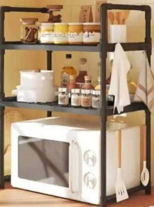 Полиця Стелаж для Мікрохвильовки Органайзер Полка для микроволновки. Харків - фото 4