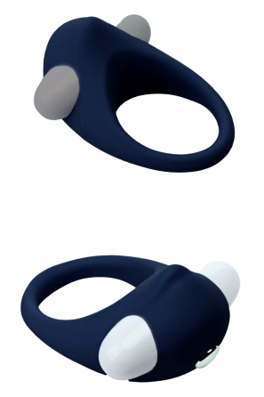 Эрекционное кольцо с вибрацией Dream Toys Rings of Love, синий Sex Aura Киев