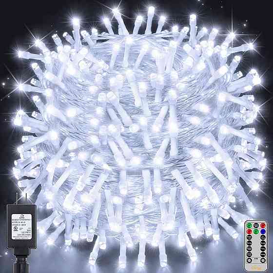 Вулична Різдвяна гірлянда Нитка Різдвяні вогні Ollny 100 м 1000 LED 8 режимів роботи новорічна гірлянда Київ