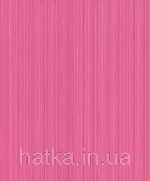 Шпалери вінілові на флізеліні Rasch Clasik 0,53х10 однотонні структурні тонка смужка яскраво рожеві Київ - фото 2