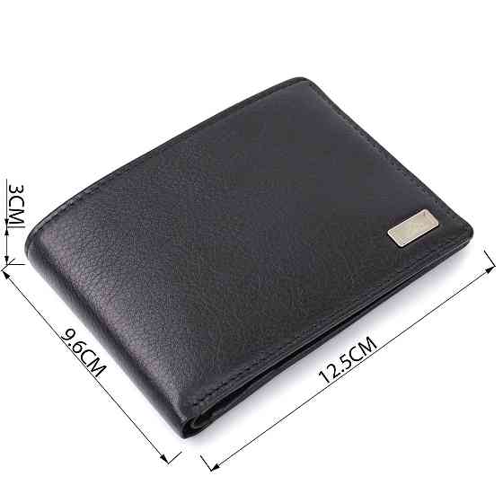 Мужской кошелек без застежки из натуральной кожи Tony Perotti 20843_1 (534+rfid nero) Черный Киев