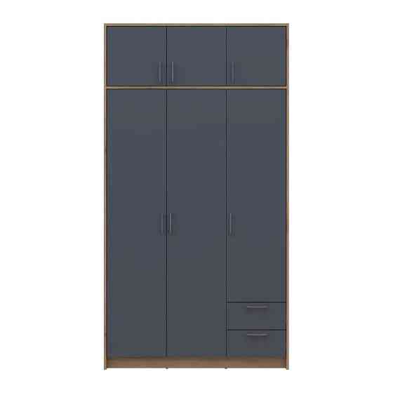 Антресоль Doros Ронди Дуб Артизан/Графит 3 ДСП 121х52х41 DRS-011605 (80737822) Львов