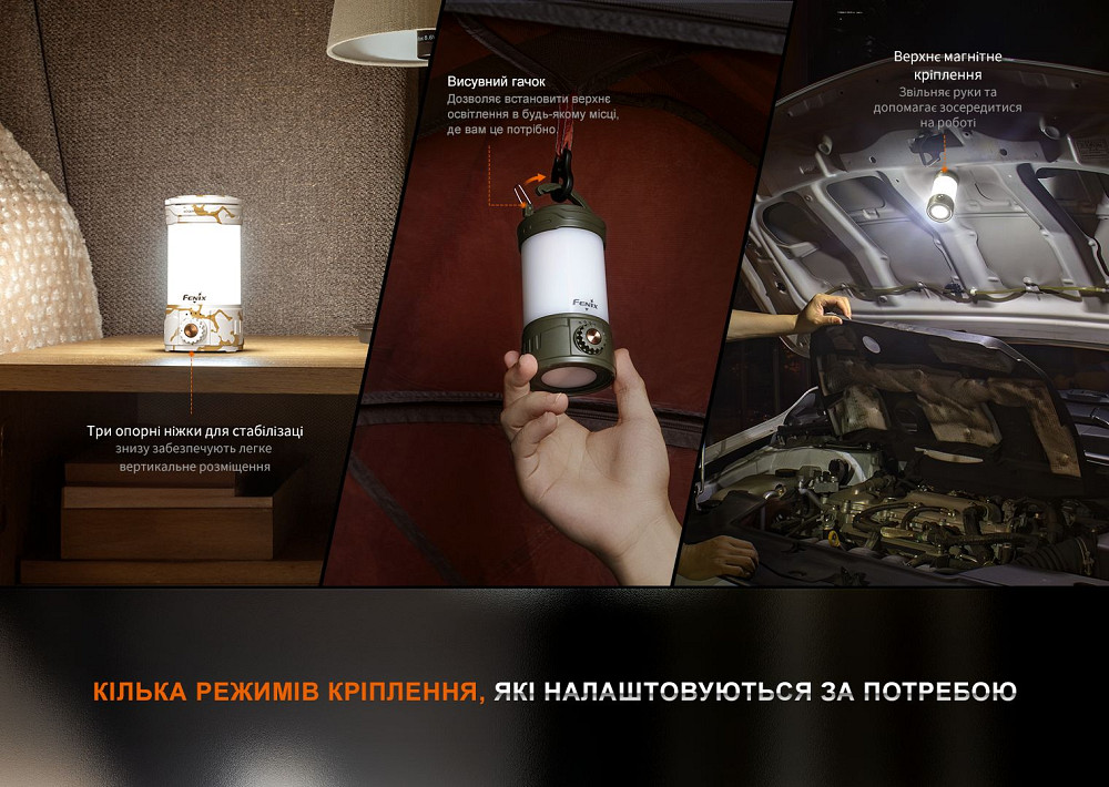 Ліхтар кемпінговий Fenix CL26R Pro, темно-зелений Киев - изображение 12