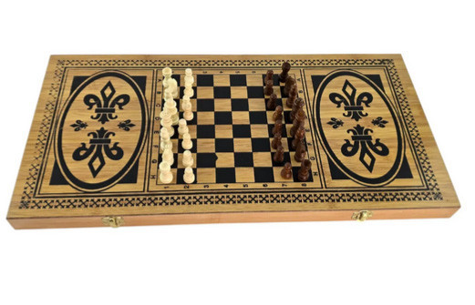 Нарды и шахматы настольные бамбук Киев - изображение 2