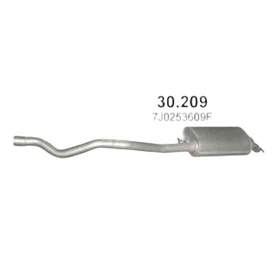 Глушитель T5 1.9D (30.209) POLMOSTROW Фольцваген Мукачево