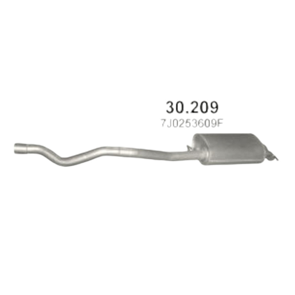 Глушник T5 1.9D (30.209) POLMOSTROW Фольцваген Мукачево - фото 1