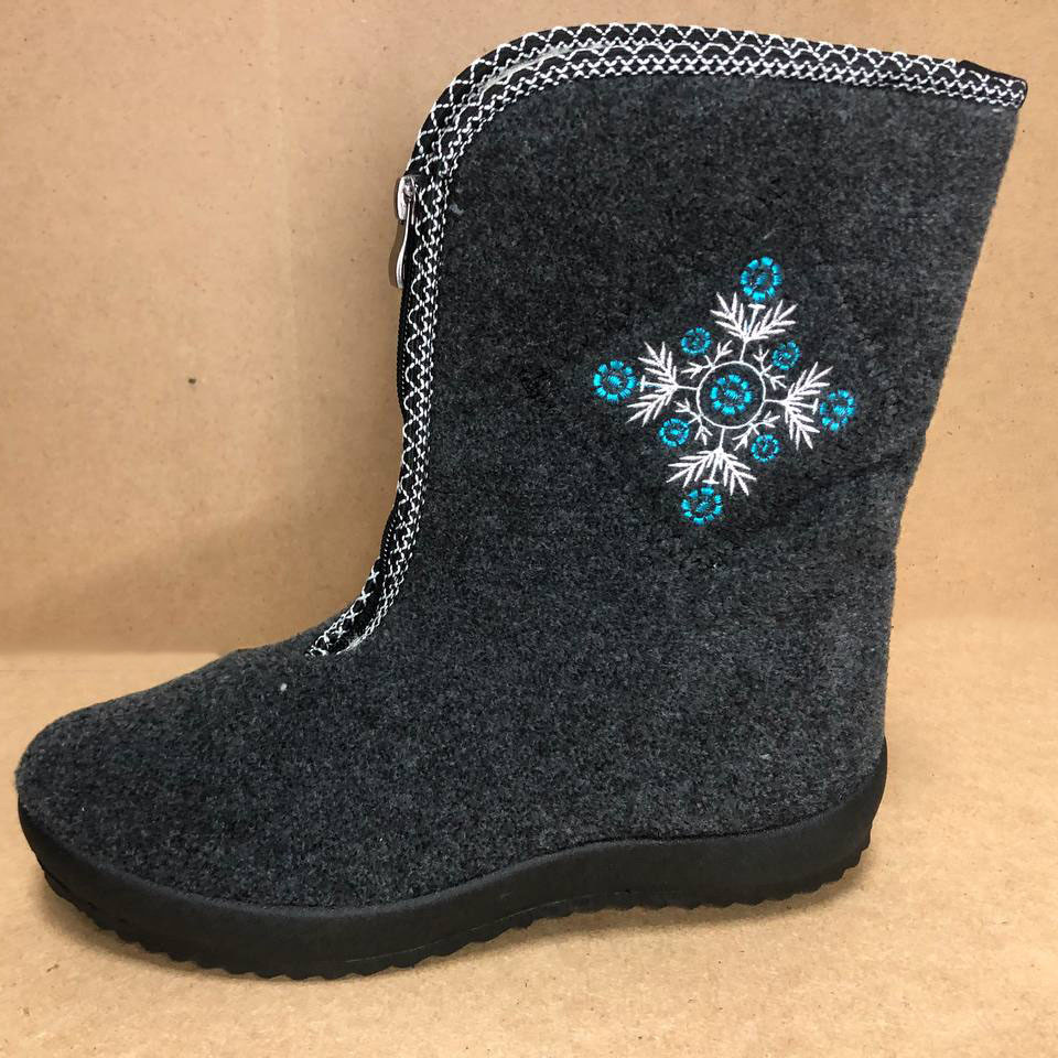 Женские дутики водонепроницаемые 39р 25см, Женские ботинки из нейлона пеночные галоши ON-15 Львов - изображение 1