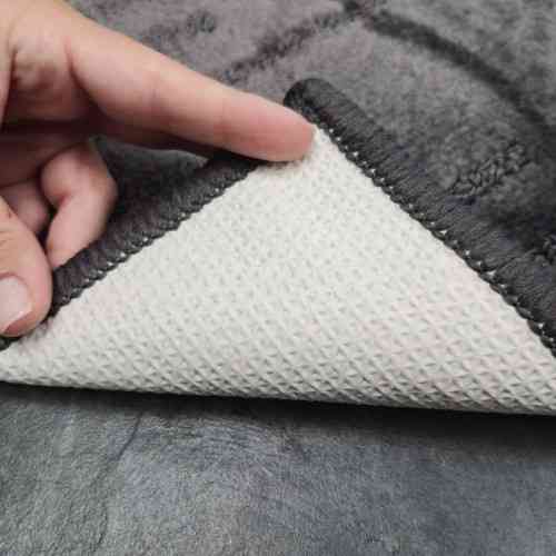 Набір килимків для ванної кімнати 2шт 50*80см+40*50см U-виріз Полоса Smile темно-сірий поліпропілен Дариана Житомир