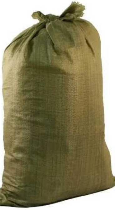 Мішок 50х90см поліпропіленовий будівельний міцний зелений ОПТОВІ ЦІНИ  (UA) Київ - фото 1