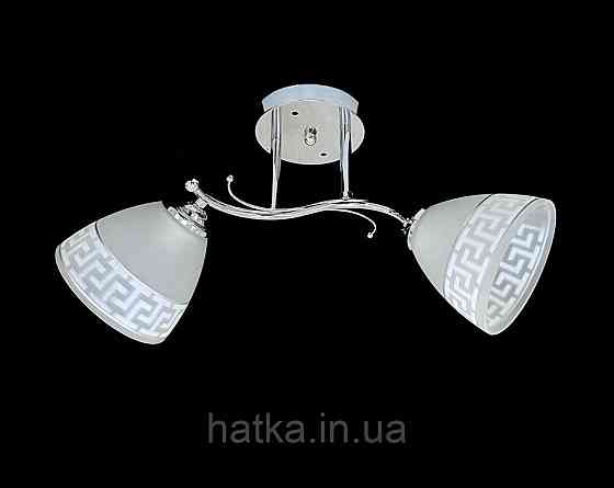Люстра потолочная на 2 плафона 9506E/2 Хром Киев