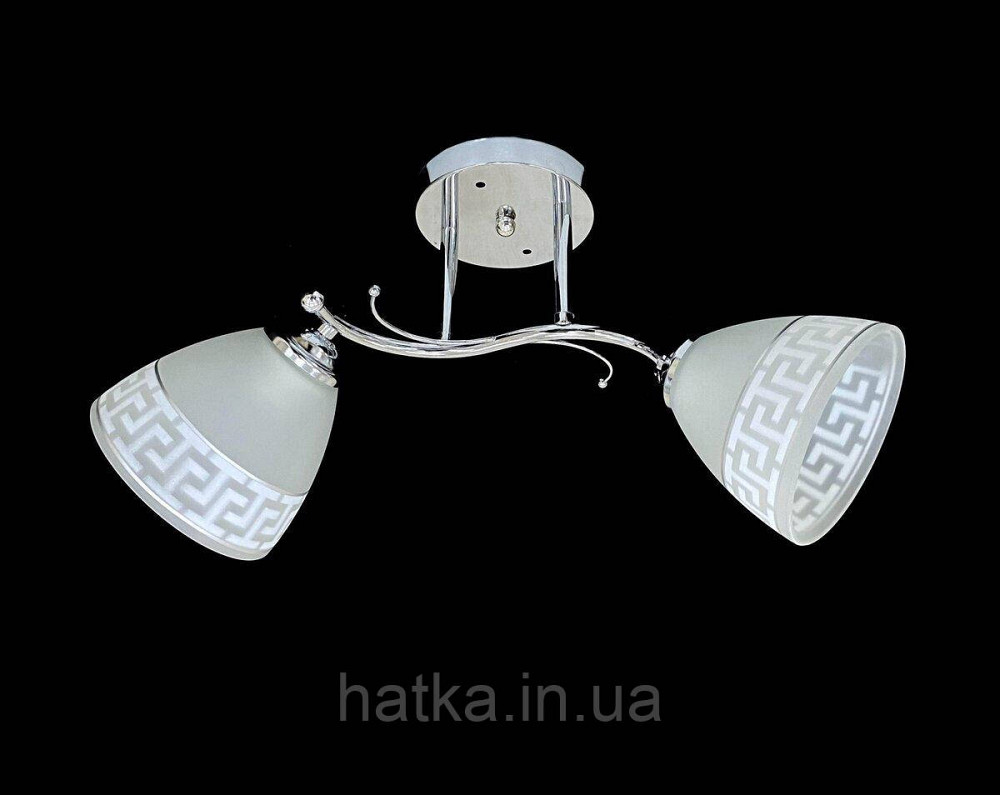 Люстра потолочная на 2 плафона 9506E/2 Хром Киев - изображение 1