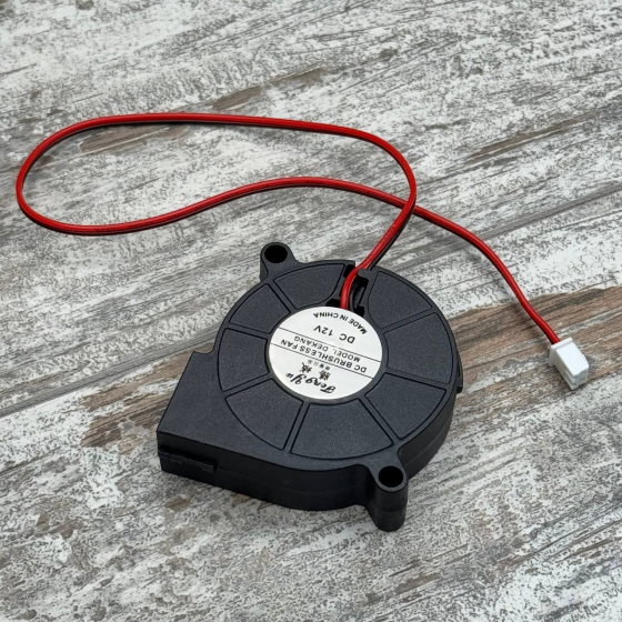 Центробежный вентилятор 12В 50×15 мм для 3D-принтера, ЧПУ-станка, охлаждения техники, тихий обдув Киев