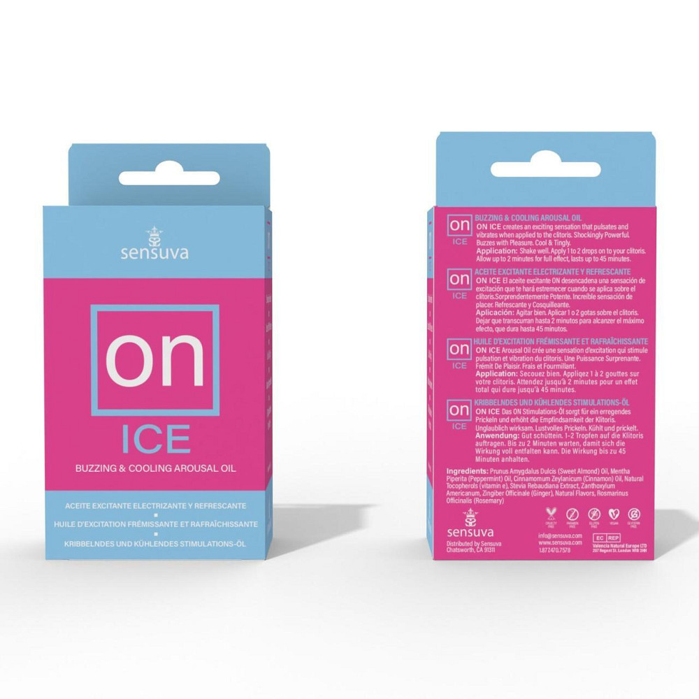 Збуджувальні краплі для клітора Sensuva – ON Arousal Oil for Her Ice (5 мл) охолоджувальні, до 30 хвилин Sex Aura Київ - фото 2