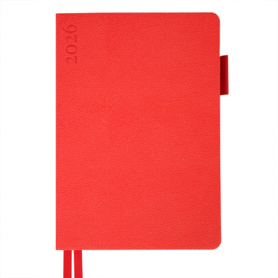 Тижневик Leo planner А5 датований 2026 "Binario", м'який, червоний, 368 сторінок (252642) Вінниця - фото 1