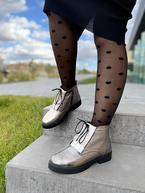 Olli Ботинки OLLI графит натуральная кожа зима 36р.-23.5см. 37р.-24см. (3257) Коломыя - изображение 5