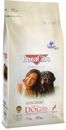BonaCibo Adult Dog High Energy (Бонасібо Едалт Дог Хай Енерджі курка рис і анчоуси) сухий корм для собак 15 кг. Запоріжжя