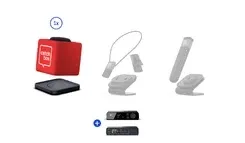 Микрофон Catchbox Plus System z 2-kanałowym odbiornikiem hub, 1 kostką wraz z ładowarką – niestandardowy (kolor i logo do wyboru) Киев